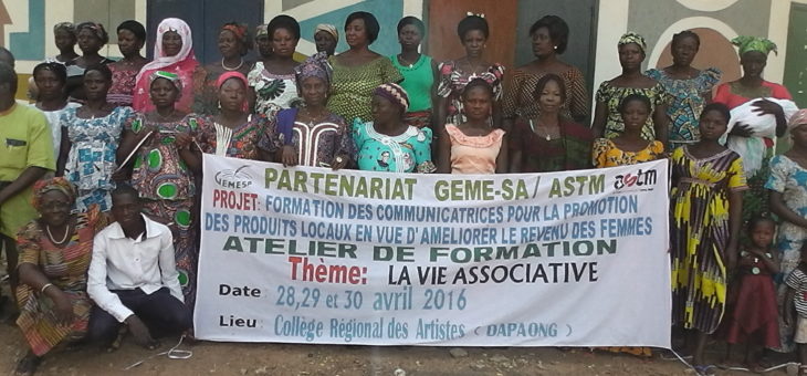 Formation des communicatrices pour la promotion des produits locaux en vue d’améliorer le revenu des femmes